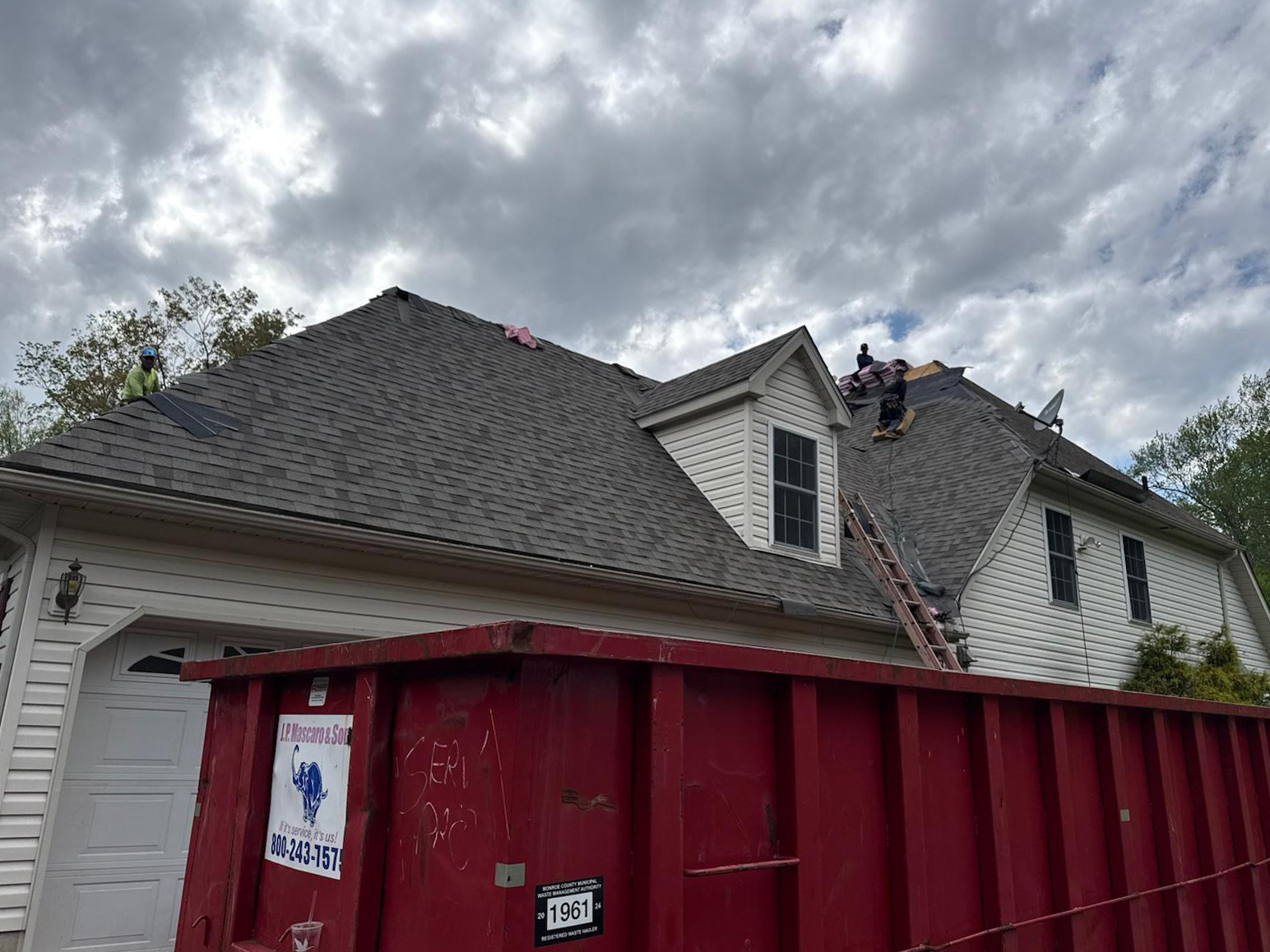 Completed siding project in the Lehigh Valley